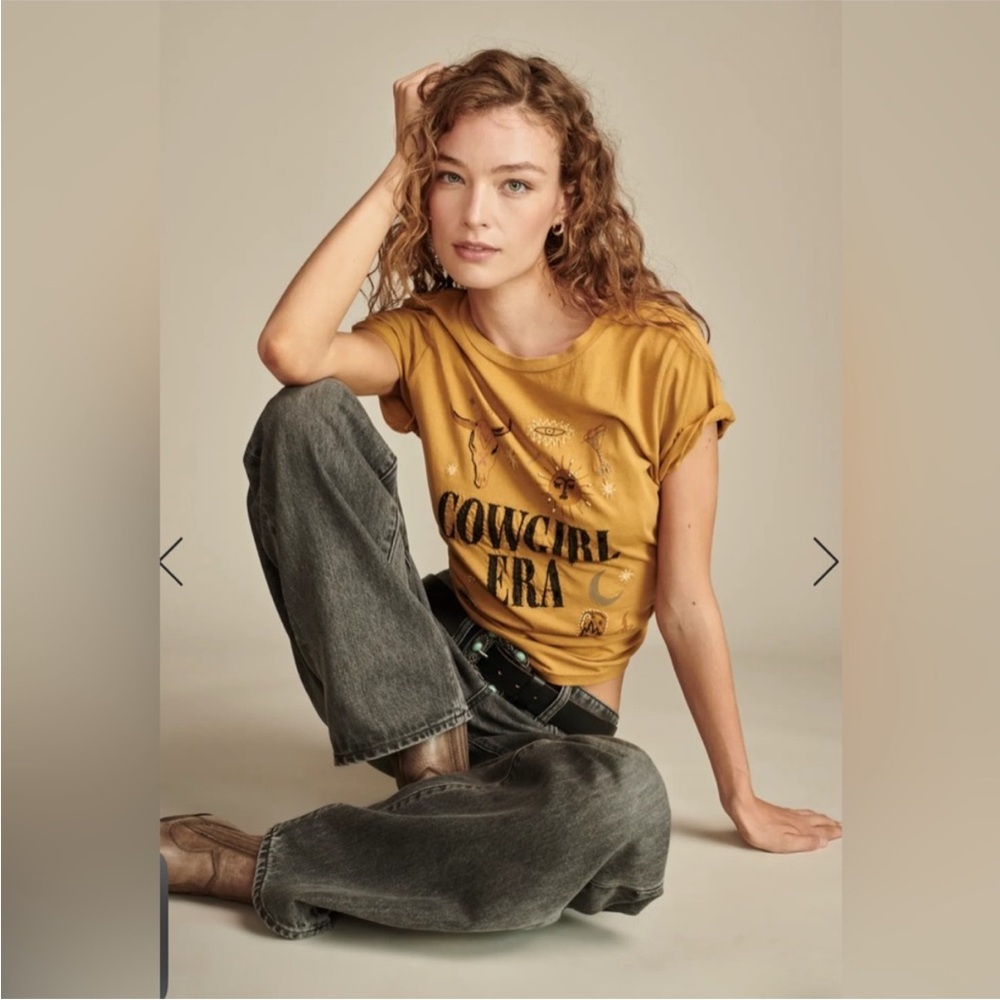 Lucky Brand Cowgirl Era Embroidered Tshirt